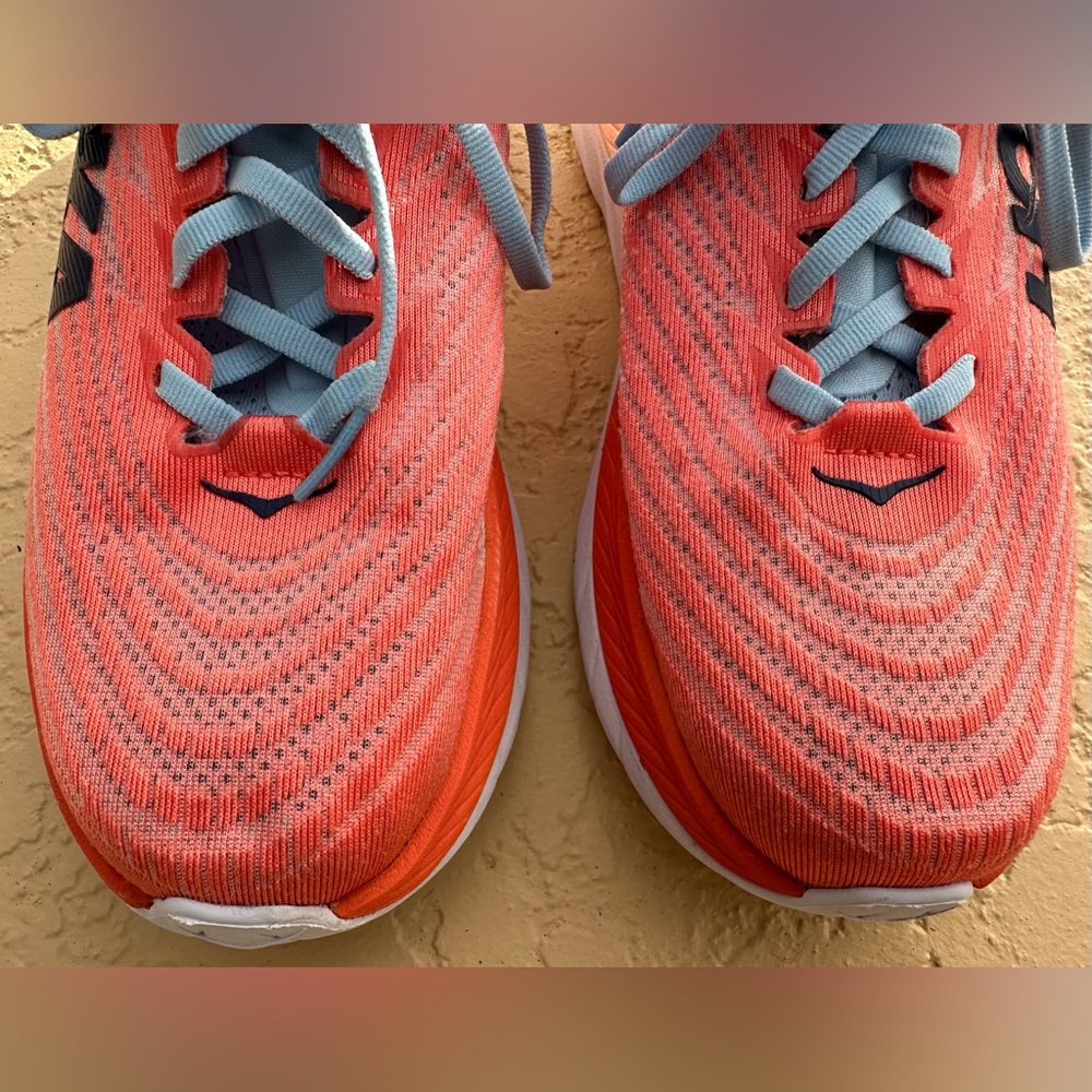 Hoka One One Mach 5 Camellia Peach Parfait Running Shoes Women’s Size 8 in VGC - Picture 8 of 16